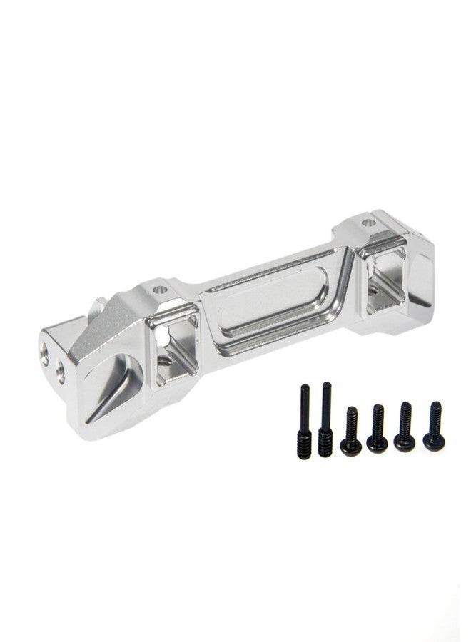 MORFUM 2PCS Aluminum Alloy Front & Rear Bumper Mount RC Servo Stand Compatible with Tra-xxas TRX4 TRX-4 1/10 RC Crawler Car Upgrade Replacement Part Accessory - Sliver - Image 4